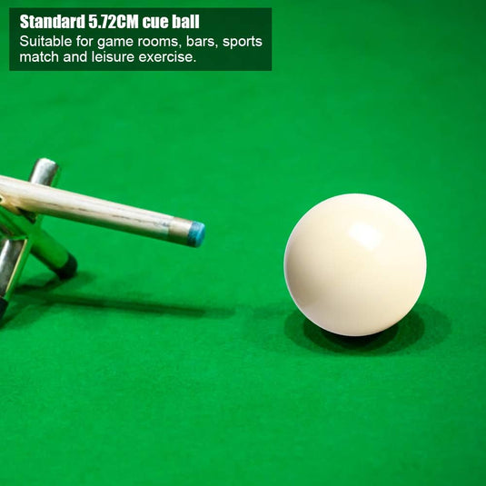 Witte biljartballen set van 2 57,2 mm - happygetfit.com