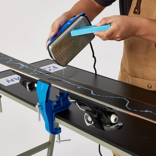 XCMAN Alpine Ski Vise voor Ski Tuning en Waxen Instelbare Hoek en Hoogte Duurzaam en Stabiel - Aluminium Materiaal - happygetfit.com