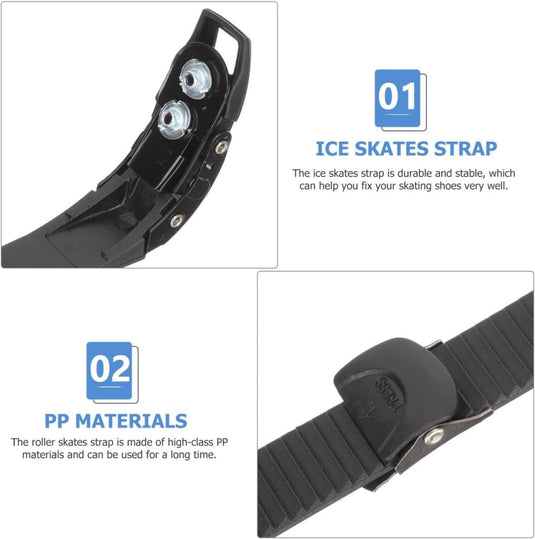 Yardwe Rolschaatsen gespriemen voor rolschaatsen, reservegespen voor professionele rolschaatsen, compatibel met inline skates en quad rolschaatsen, skating-accessoires - happygetfit.com
