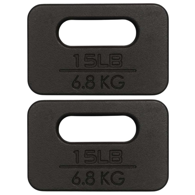 Laad afbeelding in Galerijviewer, Yes4All Cast Iron Rucking Weight for Backpack, Training Weight Plate with Ergonomic Rounded Handle, Protective Glossy Finish for Weighted Walking, Hiking, Rucking, Resistance Workout - happygetfit.com
