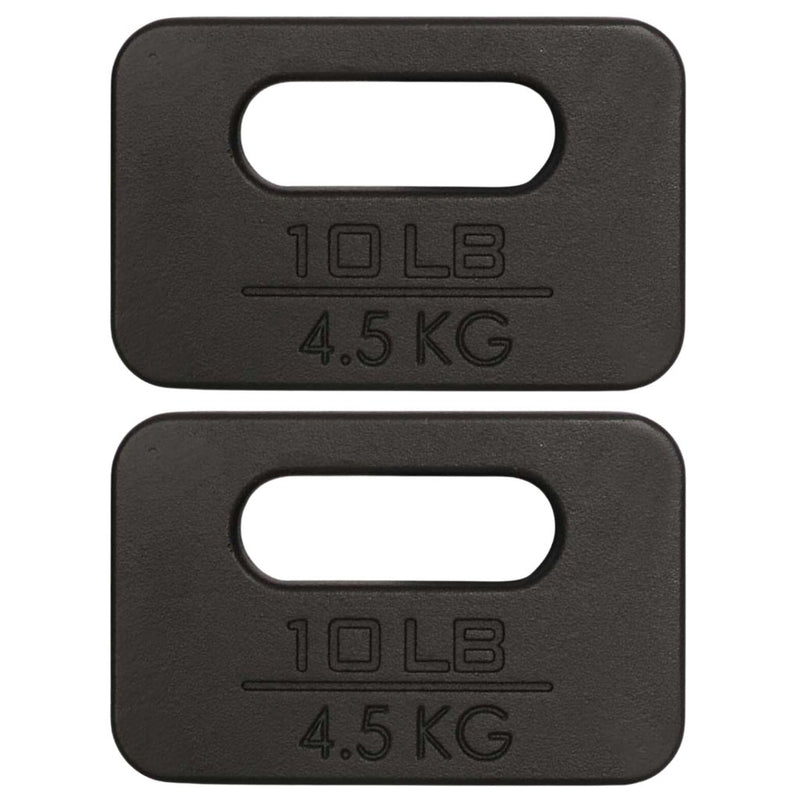 Laad afbeelding in Galerijviewer, Yes4All Cast Iron Rucking Weight for Backpack, Training Weight Plate with Ergonomic Rounded Handle, Protective Glossy Finish for Weighted Walking, Hiking, Rucking, Resistance Workout - happygetfit.com
