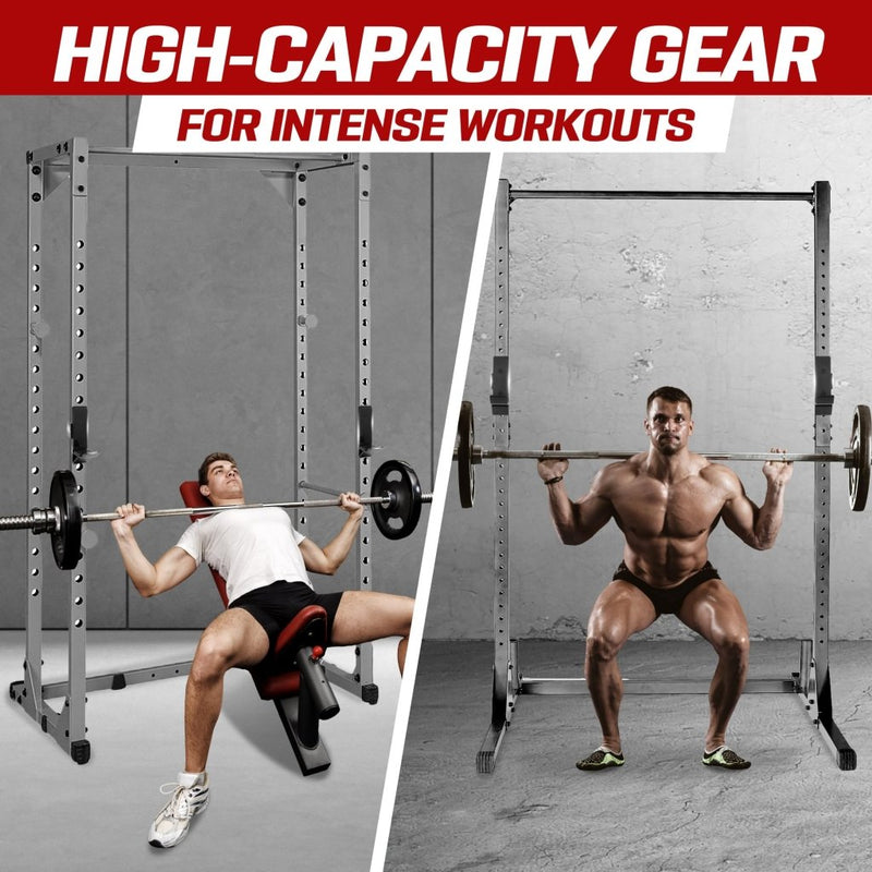 Laad afbeelding in Galerijviewer, Yes4All Power Rack J-Hooks 2x2 + Weight Holder Attachment 2x2 - happygetfit.com
