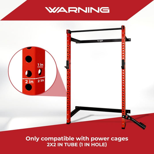 Yes4All Power Rack J-Hooks 2x2 + Weight Holder Attachment 2x2 - happygetfit.com