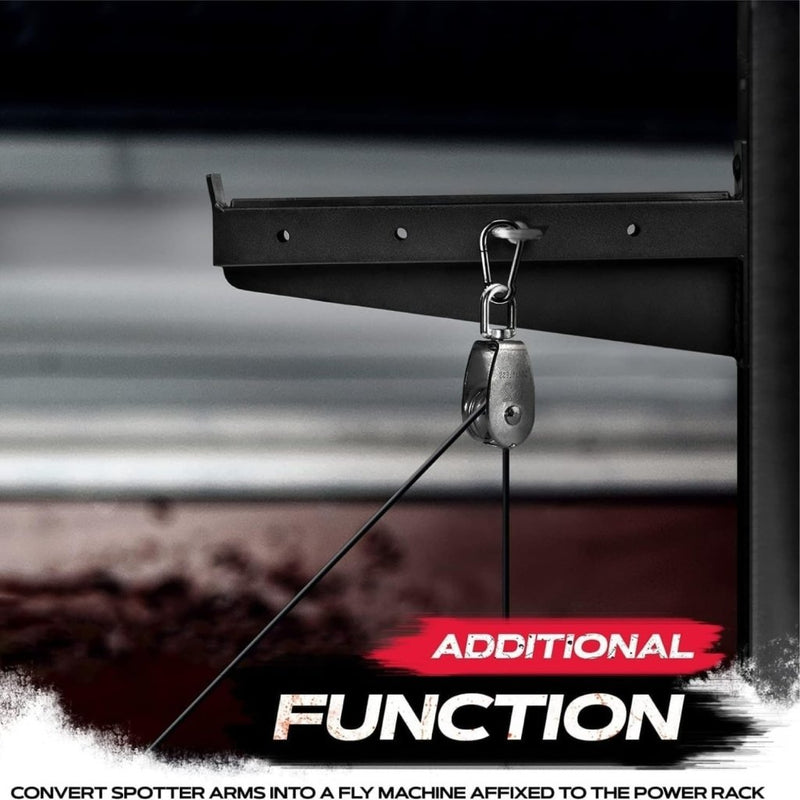 Laad afbeelding in Galerijviewer, Yes4All Power Rack J-Hooks 2x2 + Weight Holder Attachment 2x2 - happygetfit.com
