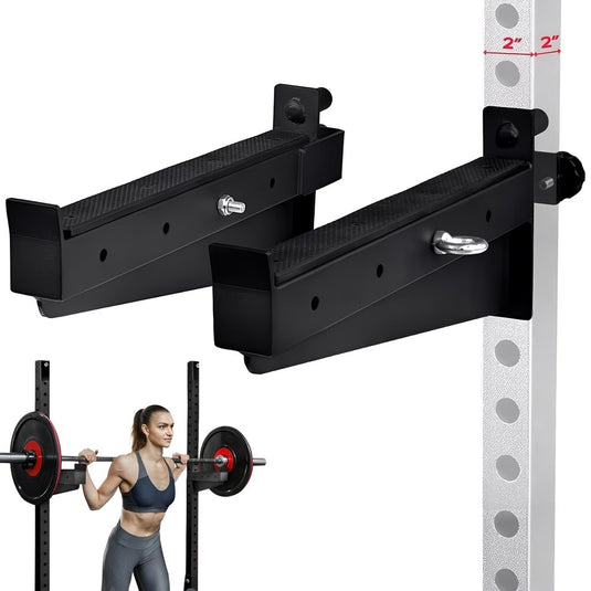 Yes4All Power Rack J-Hooks 2x2 + Weight Holder Attachment 2x2 - happygetfit.com