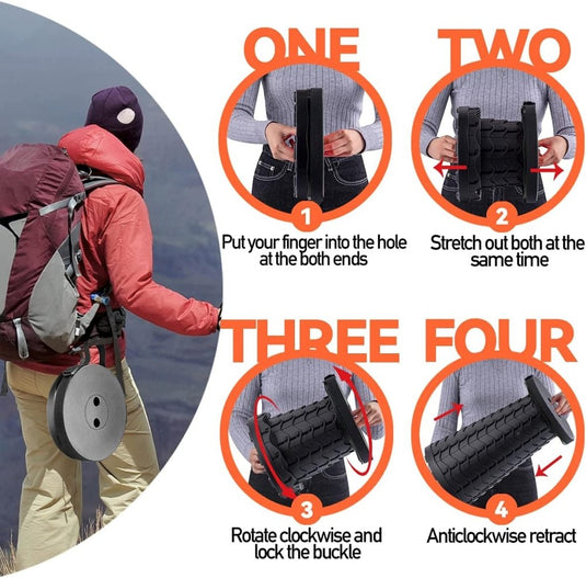 Yexati Upgraded opvouwbare kruk met laadvermogen 400LB, opvouwbare campingkruk uitgerust met zacht kussen duurzame opbergtas en karabijnhaak, draagbare stoel ideaal voor binnen- en buitenactiviteiten - happygetfit.com