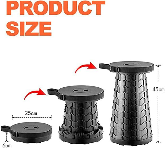 Yexati Upgraded opvouwbare kruk met laadvermogen 400LB, opvouwbare campingkruk uitgerust met zacht kussen duurzame opbergtas en karabijnhaak, draagbare stoel ideaal voor binnen- en buitenactiviteiten - happygetfit.com