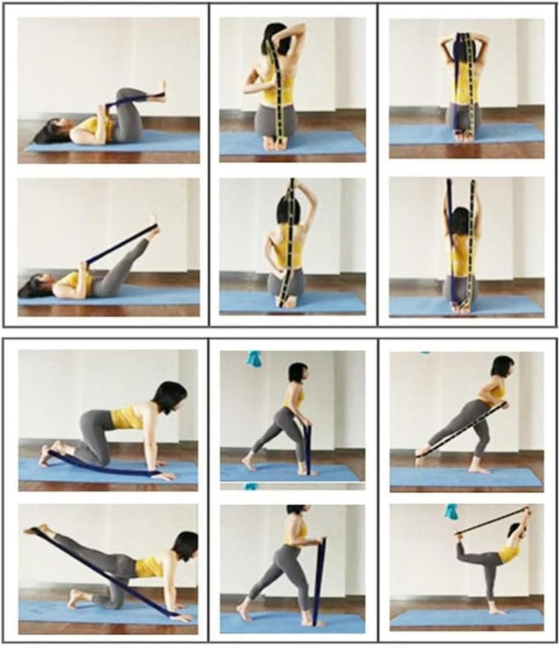 Chargez l'image dans la visionneuse de la galerie, Yoga stretchbanden set van 2 met 8 lussen - happygetfit.com
