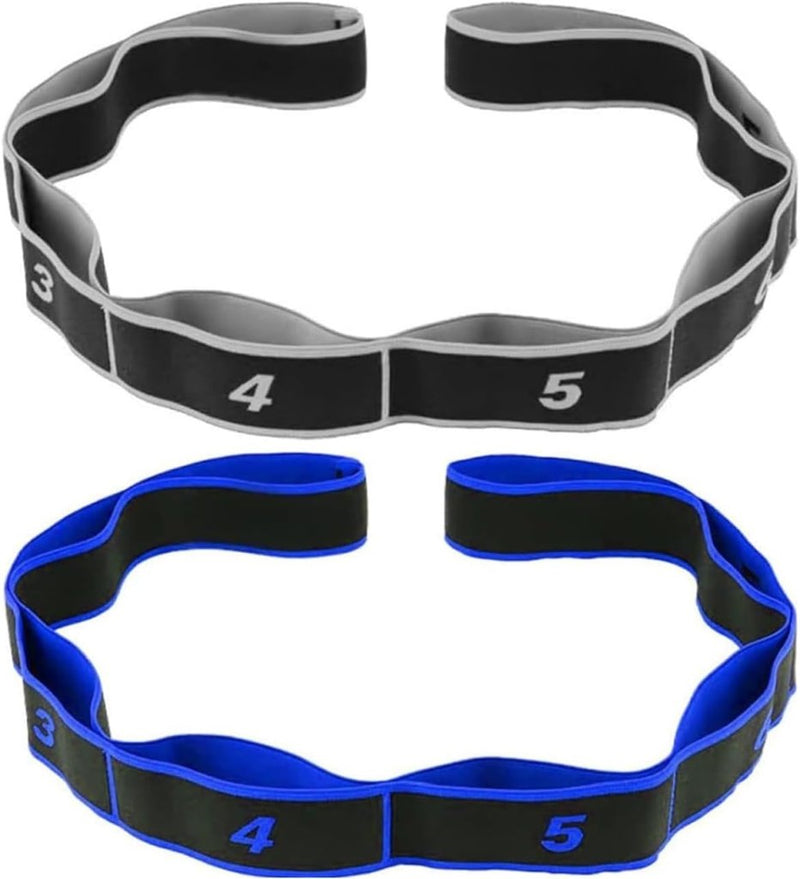 Chargez l'image dans la visionneuse de la galerie, Yoga stretchbanden set van 2 met 8 lussen - happygetfit.com
