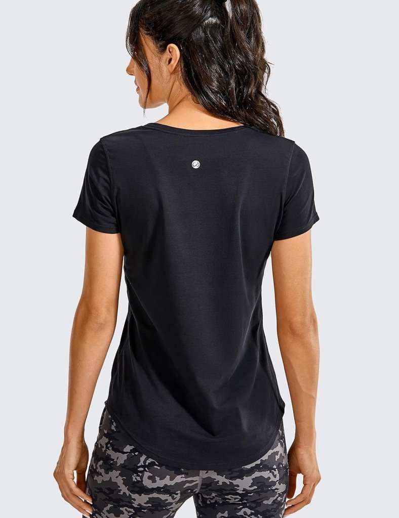 Laad afbeelding in Galerijviewer, YOGA Vrouwen Sport T-Shirt Korte Mouw Fitness Gym Running Shirt Crewneck Licht Yoga Tops Zomer Top - happygetfit.com
