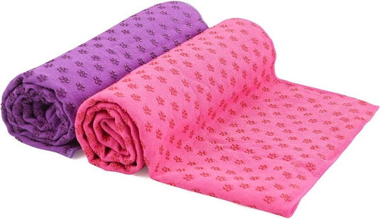 Yogahanddoek antislip sneldrogend met draagtas - happygetfit.com