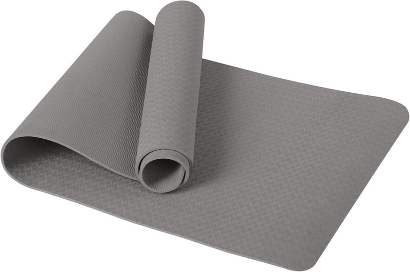 Laden Sie das Bild in Galerie -Viewer, Yogamat 183 x 61 cm – 6 mm dik – antislip TPE sportmat met draagriem voor yoga, pilates, fitness en workout - happygetfit.com

