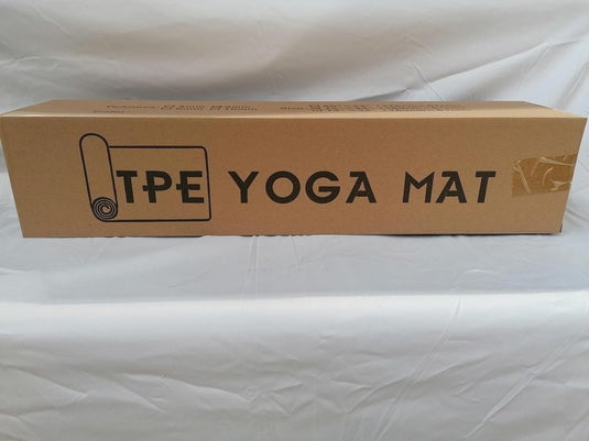 Yogamat, Gymnastiek, Pilates Oefenmat voor vrouwen, antislip, dik 6 mm met draagriem, Tpe, 183 x 61 x 0,6 cm - happygetfit.com