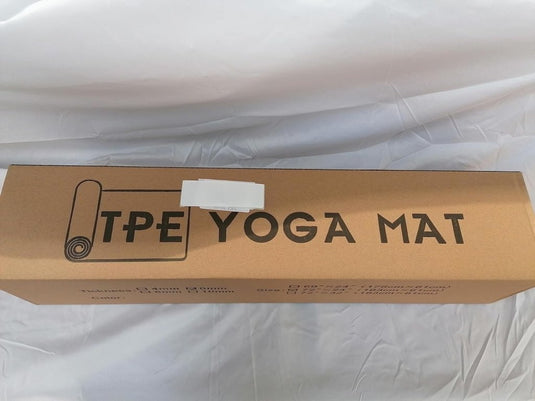 Yogamat, Gymnastiek, Pilates Oefenmat voor vrouwen, antislip, dik 6 mm met draagriem, Tpe, 183 x 61 x 0,6 cm - happygetfit.com