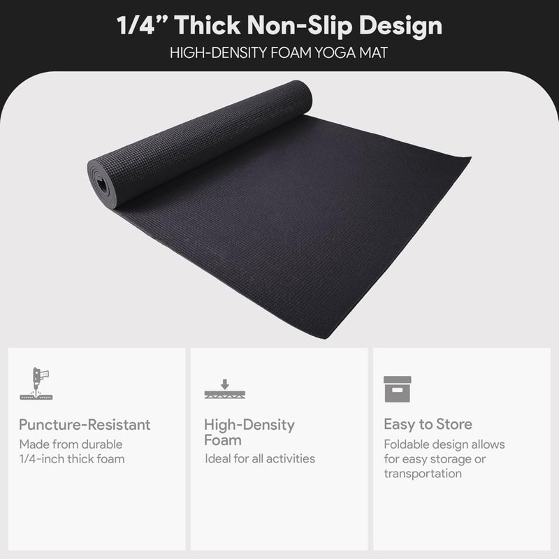 Laden Sie das Bild in Galerie -Viewer, Yogamat schuim antislip 6 mm groen met draagriem - happygetfit.com
