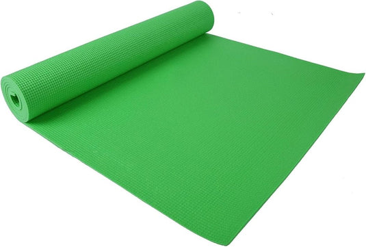 Yogamat schuim antislip 6 mm groen met draagriem - happygetfit.com