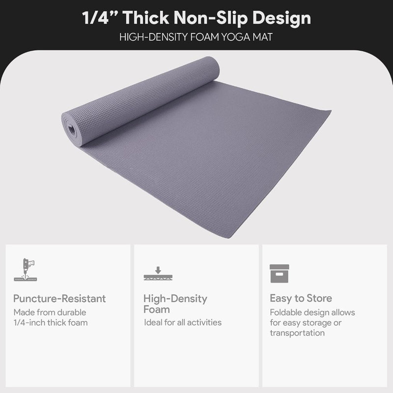Laden Sie das Bild in Galerie -Viewer, Yogamat schuim antislip 6 mm groen met draagriem - happygetfit.com
