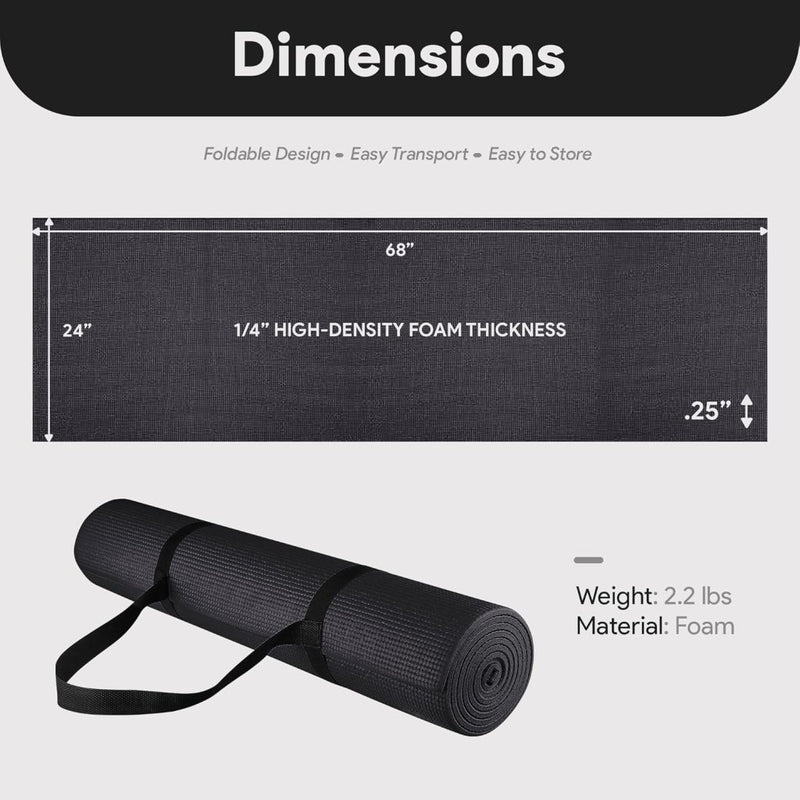 Laden Sie das Bild in Galerie -Viewer, Yogamat schuim antislip 6 mm groen met draagriem - happygetfit.com
