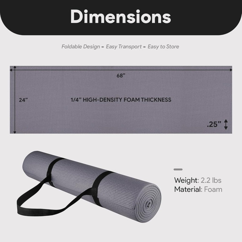 Laden Sie das Bild in Galerie -Viewer, Yogamat schuim antislip 6 mm groen met draagriem - happygetfit.com
