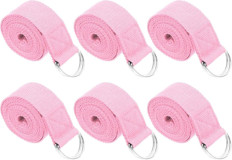 Chargez l'image dans la visionneuse de la galerie, Yogariemen 6 stuks 180 x 3,8 cm van katoen met D-ring bruin – stretchbanden – yoga pilates accessoires - happygetfit.com
