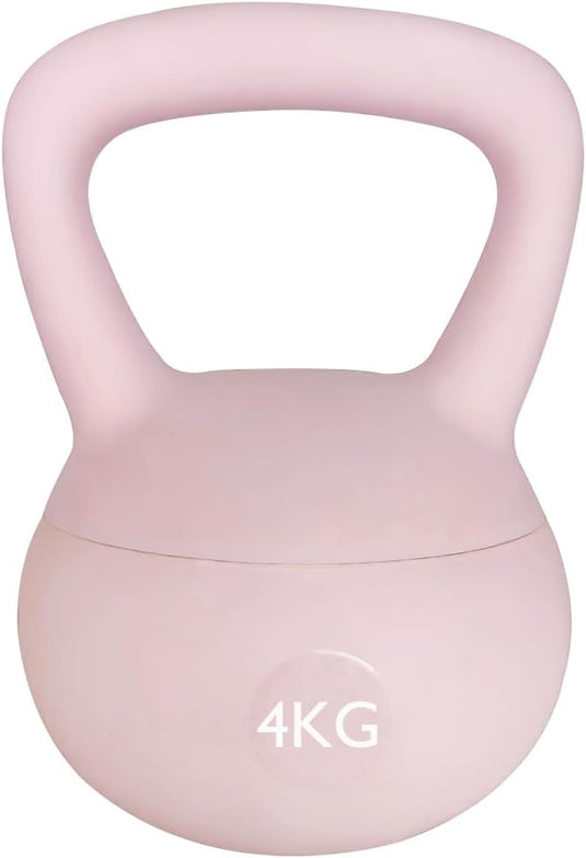 Zachte kettlebell 4 kg roze - happygetfit.com