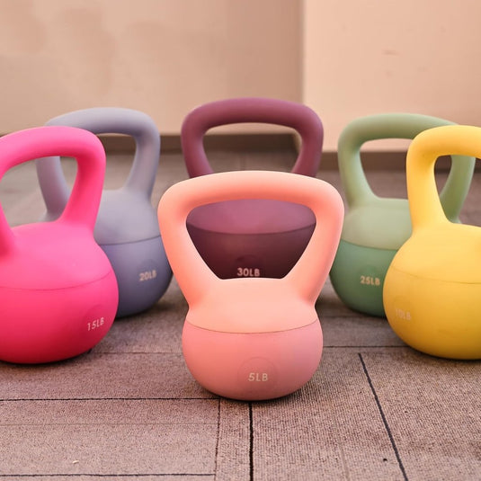 Zachte kettlebell 6,8 kg roze - happygetfit.com