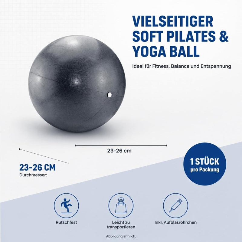 Laad afbeelding in Galerijviewer, Zachte pilates en yogabal 26 cm blauw - happygetfit.com

