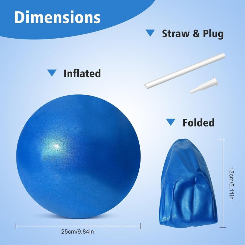 Laad afbeelding in Galerijviewer, Zachte pilatesbal 25 cm blauw - happygetfit.com
