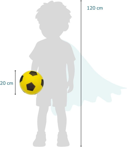 Zachte schuimrubberen voetbal 20 cm - happygetfit.com