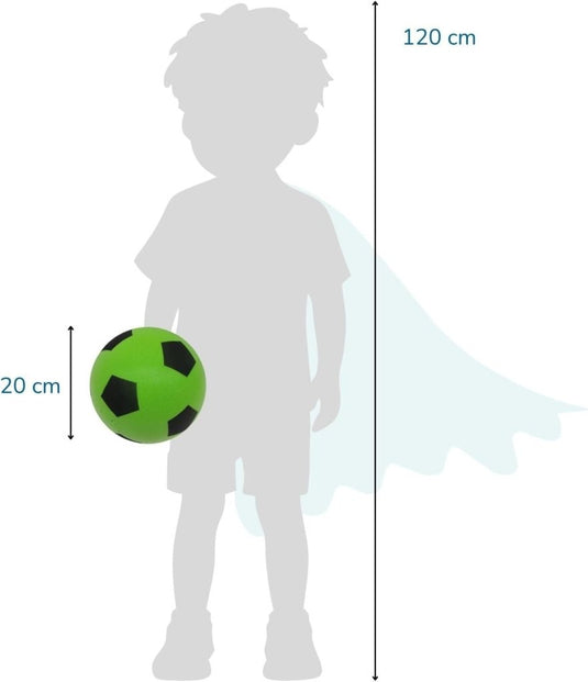 Zachte schuimrubberen voetbal 20 cm - happygetfit.com