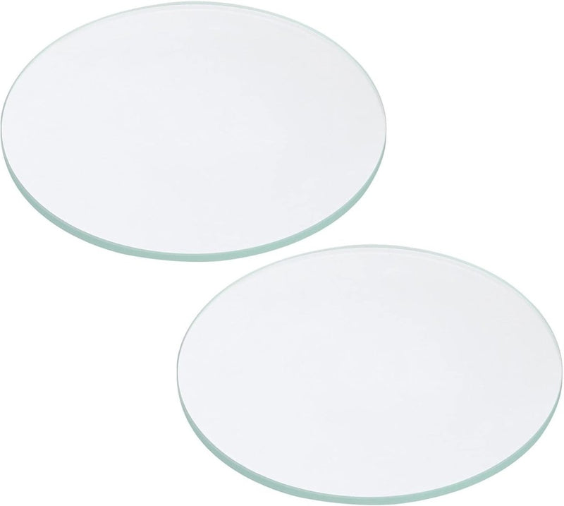 Laad afbeelding in Galerijviewer, Zaklamp glazen lenzen 50 x 2 mm 2 stuks transparant – gehard glas – LED zaklamp onderdelen - happygetfit.com

