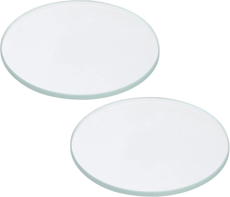 Laad afbeelding in Galerijviewer, Zaklamp glazen lenzen 50 x 2 mm 2 stuks transparant – gehard glas – LED zaklamp onderdelen - happygetfit.com
