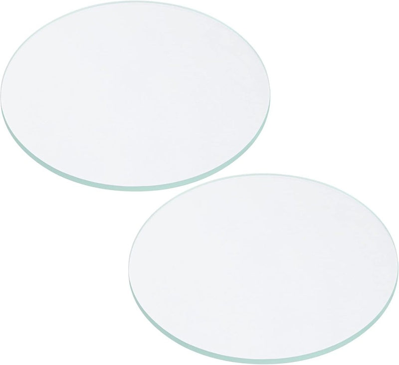 Laad afbeelding in Galerijviewer, Zaklamp glazen lenzen 50 x 2 mm 2 stuks transparant – gehard glas – LED zaklamp onderdelen - happygetfit.com
