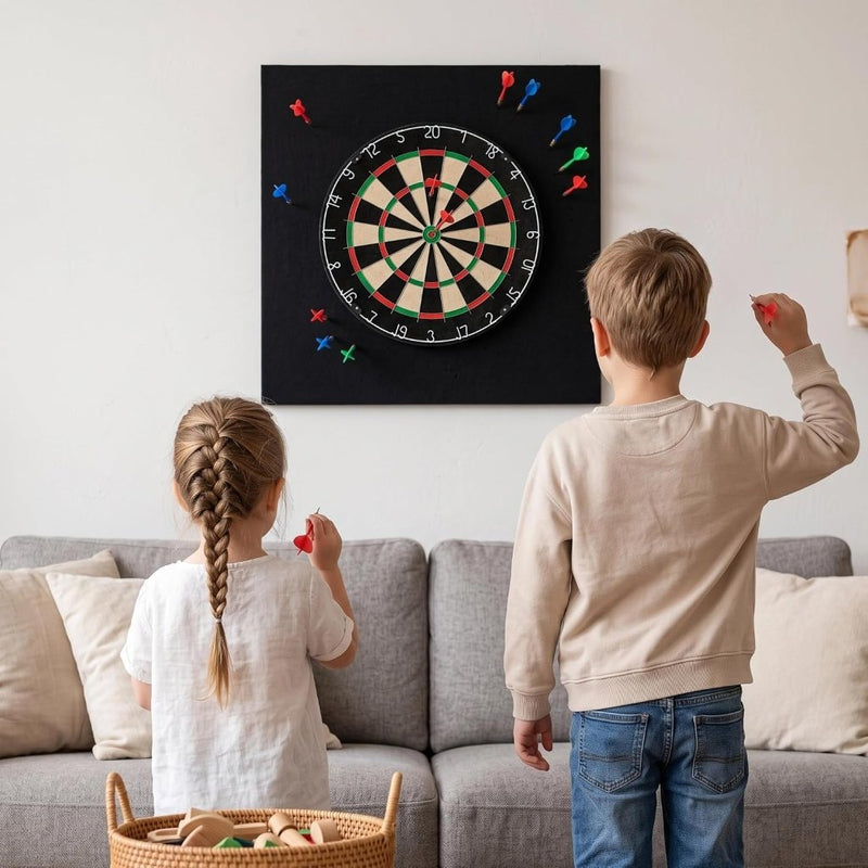 Carica l’immagine nel visualizzatore della galleria, Zelfklevende dartbord beschermplaten 4 stuks 30 x 30 cm van vilt met gestikte randen – dartwandmatten – dartmuurbekleding - happygetfit.com
