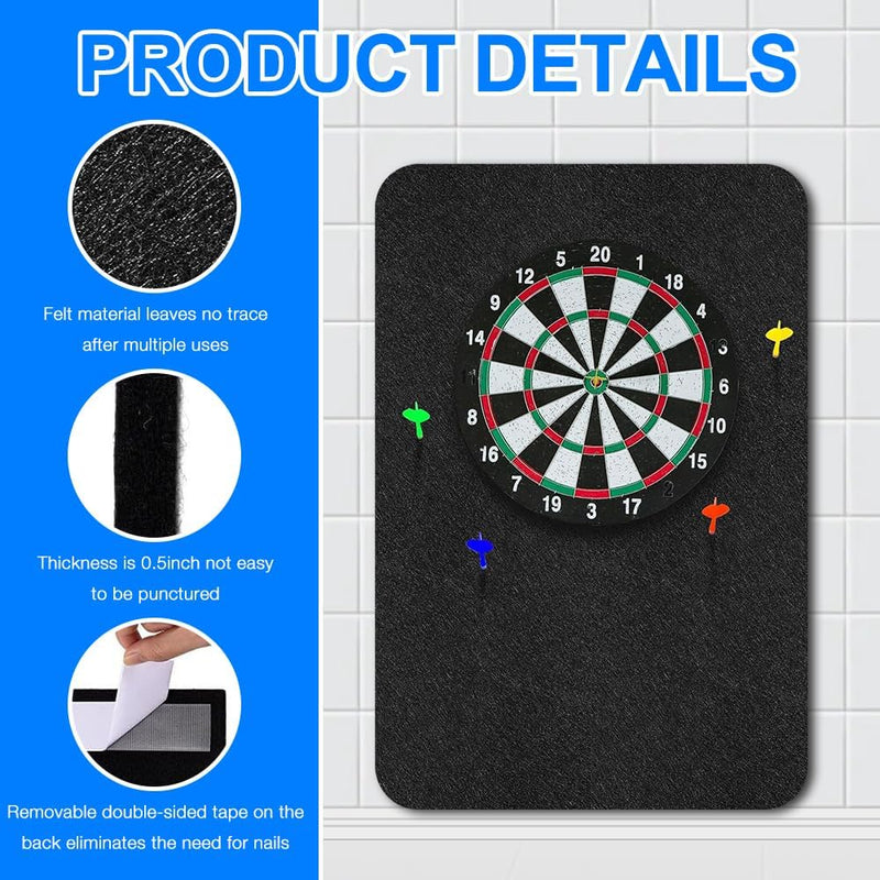 Laad afbeelding in Galerijviewer, Zelfklevende dartbord beschermplaten 6 stuks van geluiddempend vilt – dartachterwand – dartwandpanelen - happygetfit.com

