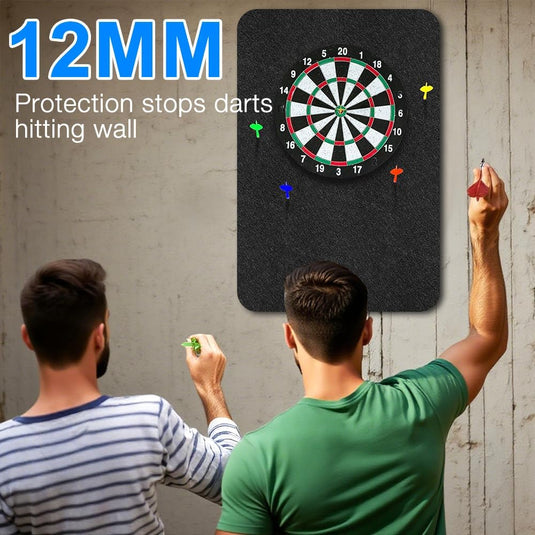 Zelfklevende dartbord beschermplaten 6 stuks van geluiddempend vilt – dartachterwand – dartwandpanelen - happygetfit.com