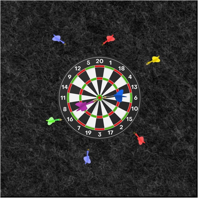Load image in Gallery Viewer, Zelfklevende dartbord muurbescherming 60 x 60 cm van 12 mm dik vilt – dartbeschermmat – wandbescherming - happygetfit.com
