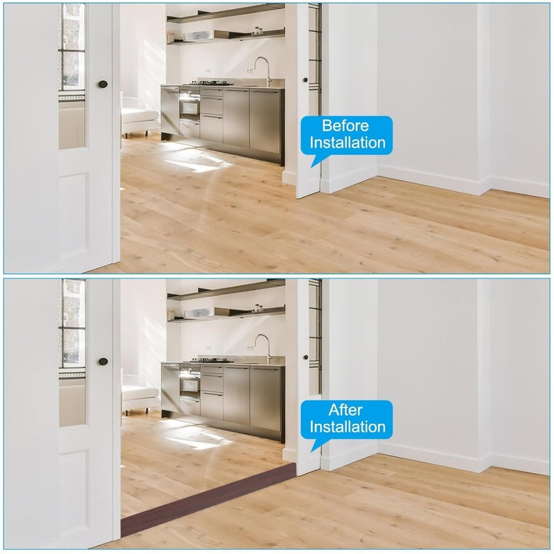 Load image into Gallery viewer, Zelfklevende vloer overgangsstrip 7,6 cm x 1 m - Vinyl laminaat afdekstrip &amp; naadprofiel - Vloerovergangsstrip drempelprofiel - happygetfit.com
