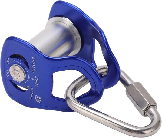 Zipline katrol van aluminiumlegering met 20 kN draagsterkte voor slackline en buitentraining – kabelkatrol – hindernisbaan - happygetfit.com
