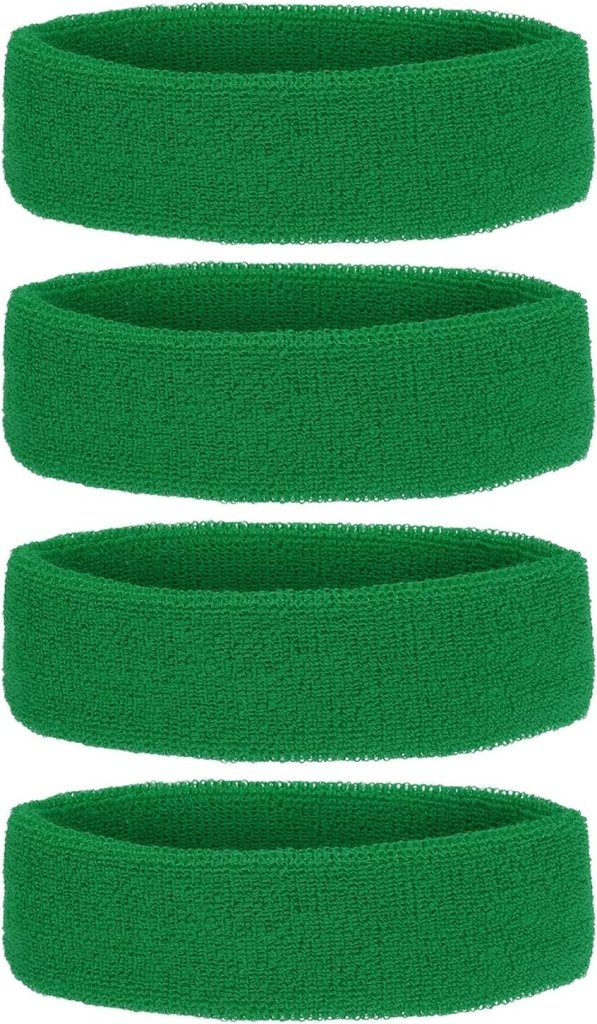 Laad afbeelding in Galerijviewer, Zweetband hoofdbanden 4 stuks van badstof – sport hoofdband – fitness accessoires - happygetfit.com
