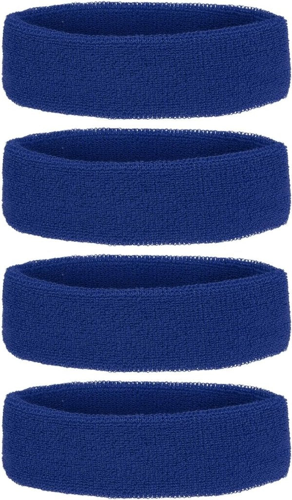Laad afbeelding in Galerijviewer, Zweetband hoofdbanden 4 stuks van badstof – sport hoofdband – fitness accessoires - happygetfit.com
