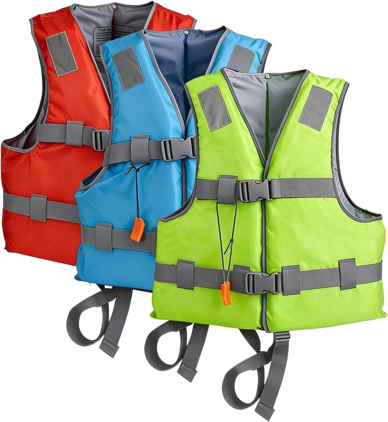 Załaduj obraz do przeglądarki galerii, Zwemvest voor volwassenen met verstelbare riemen en drijfondersteuning – drijfvest – watersport vest - happygetfit.com
