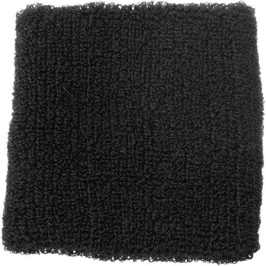 Een zwarte handdoek met hoog absorptievermogen op een witte achtergrond.

Ervaar het ultieme comfort met onze katoenen zweetbanden!