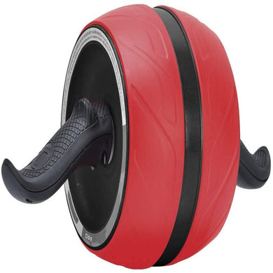 Rood en zwart Ontdek de ab-roller met ingebouwde elektromotor en voetsteunen aan de zijkant ontworpen voor een intensieve thuistraining.
