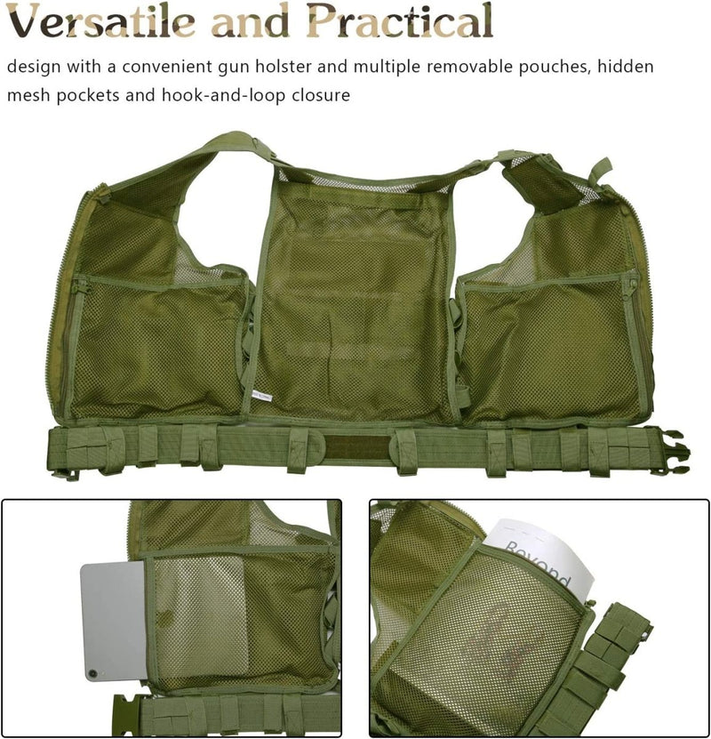 Laad afbeelding in Galerijviewer, Een tactisch vest: de ultieme uitrusting voor elke missie met duurzame en lichtgewicht compartimenten.
