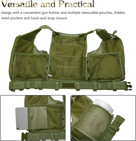 Een tactisch vest: de ultieme uitrusting voor elke missie met duurzame en lichtgewicht compartimenten.