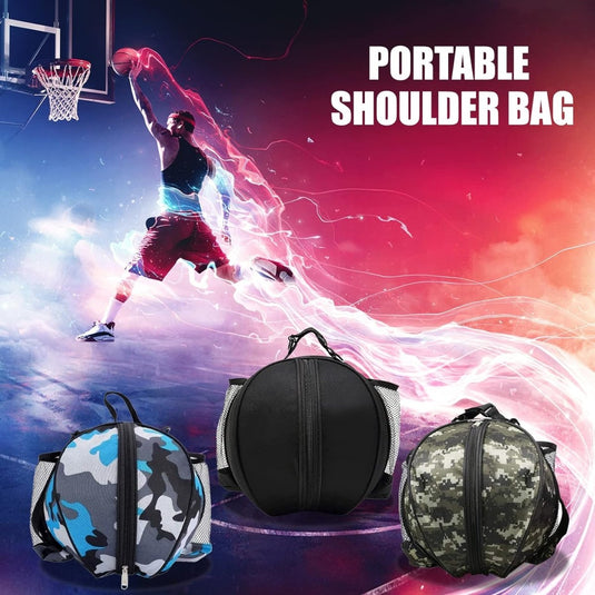 Een draagbare schoudertas met daarin de basketbaltas die je nodig hebt om je spel naar een hoger niveau te tillen, die comfort en voldoende capaciteit biedt.
