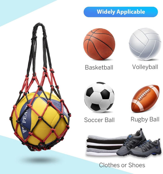 Een duurzame De ideale ballentas voor elke sporter met daarin een sportuitrusting, waaronder een voetbal en andere artikelen.