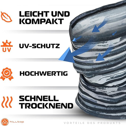 Het ultieme multifunctionele doek voor elke gelegenheid met UV-Schutz, geautoriseerden en schnelltrocknenden Eigenschaften.