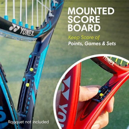 Een Draagbaar tennisscorebord - Houd de score bij tijdens elke wedstrijd met een gemonteerd scorebord dat ITF-Conformity gecertificeerd is.